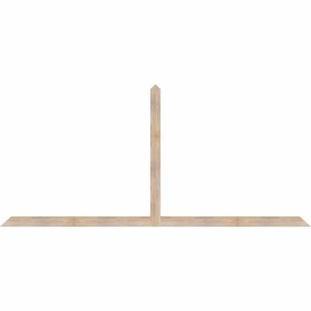 Ekena Millwork Portland Smooth Timber Gable Bracket, Douglas Fir, 108"W x 49"H x 1 1/2"D x 3 1/2"F, 11/12 Pitch GBW108X49X0204POR00SDF